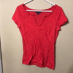 American Eagle red short sleeve tee
